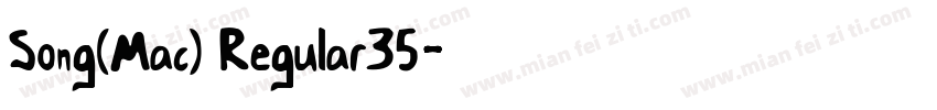 Song(Mac) Regular35字体转换